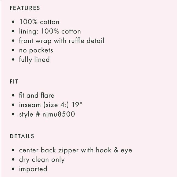 NWT KATE SPADE Shore Thing Eyelet Wrap Skirt SIZE 0 - Picture 13 of 13